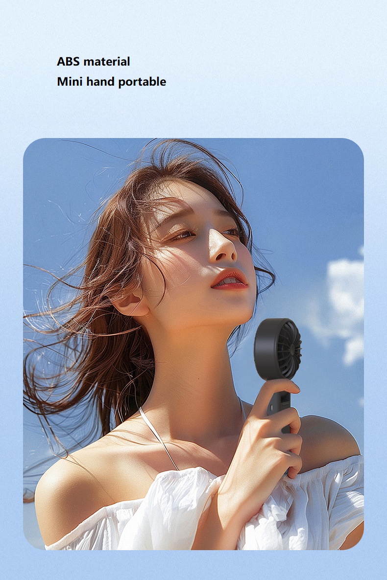 Rechargeable  Handheld Portable Foldable Electric Mini Fan(图1)
